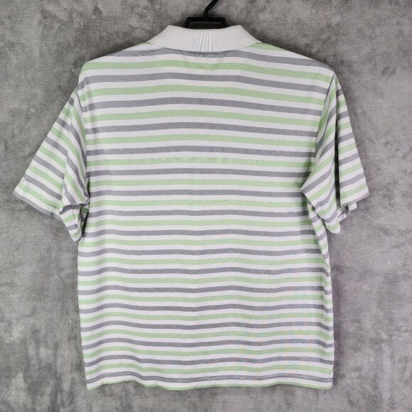 Mens Tommy Armour Striped Polo Shirt Dri-Logic Short Sleeve Size XXL - Picture 5 of 8